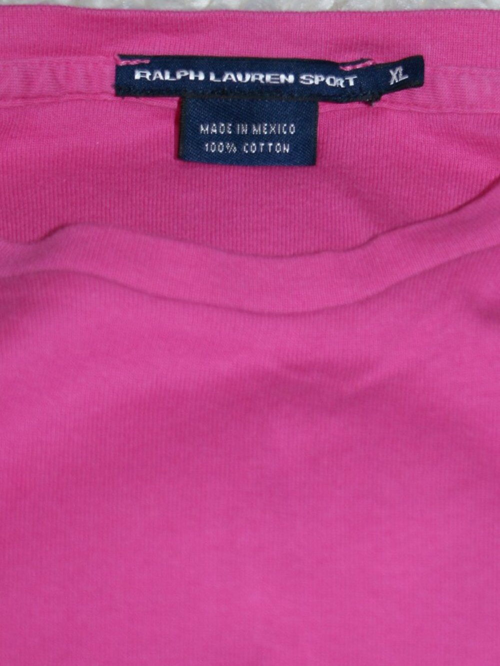Ralph Lauren Hot Pink Long Sleeve T-Shirt - XL - EUC - Picture 8 of 10